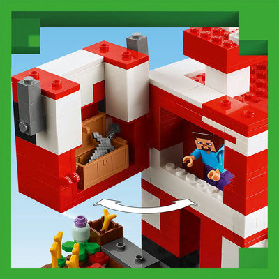 LEGO Minecraft 21270 — Casa Mooshroom – imagine 9