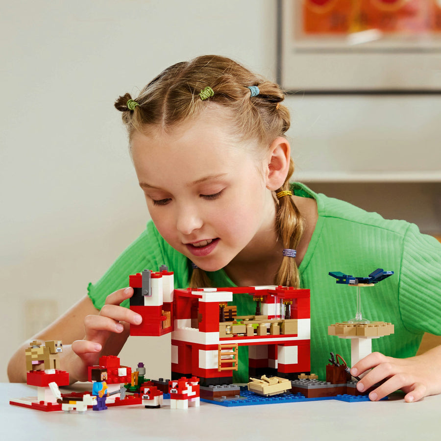 LEGO Minecraft 21270 — Casa Mooshroom – imagine 5