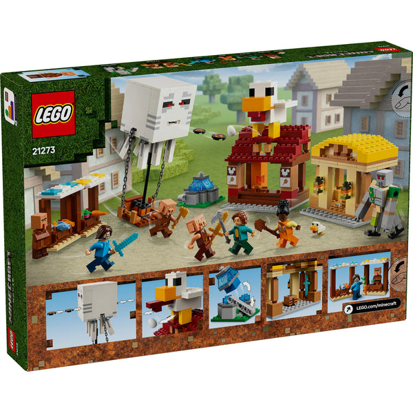 LEGO Minecraft 21273 — Atacul baloanelor Ghast asupra satului – imagine 3