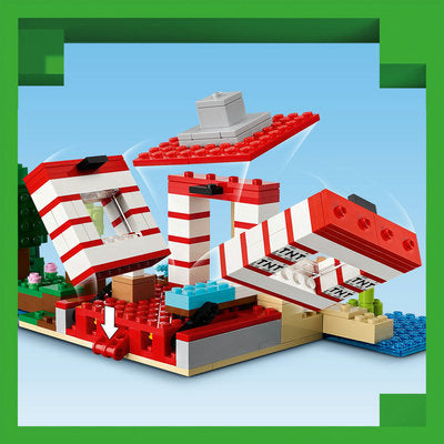 LEGO Minecraft 21275 — Casa TNT din junglă – imagine 9