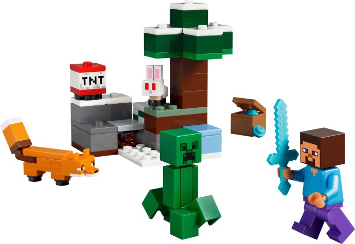 LEGO Minecraft 21583 — Aventura din Taiga a lui Steve