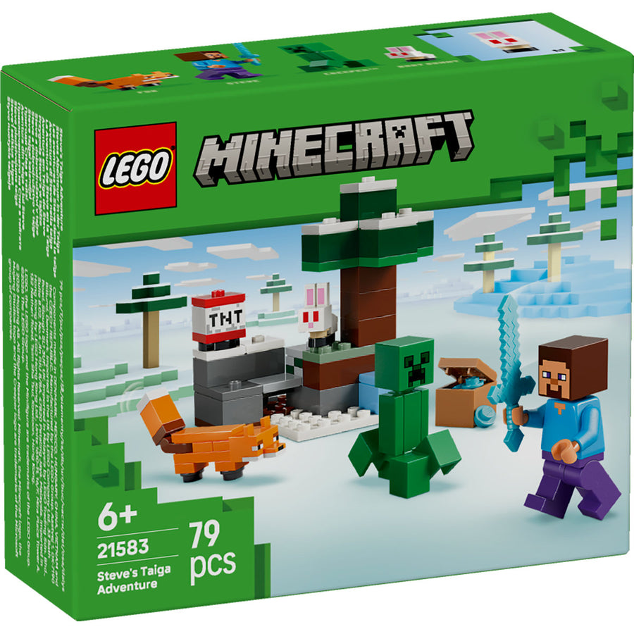 LEGO Minecraft 21583 — Aventura din Taiga a lui Steve – imagine 2