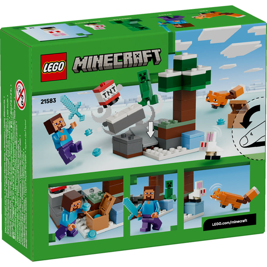LEGO Minecraft 21583 — Aventura din Taiga a lui Steve – imagine 3