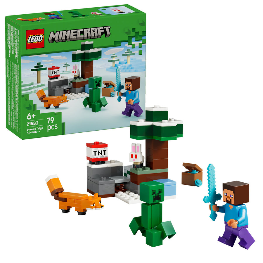 LEGO Minecraft 21583 — Aventura din Taiga a lui Steve – imagine 1