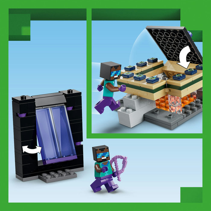 LEGO Minecraft 21584 — Călătorie prin portalurile Nether și End – imagine 9