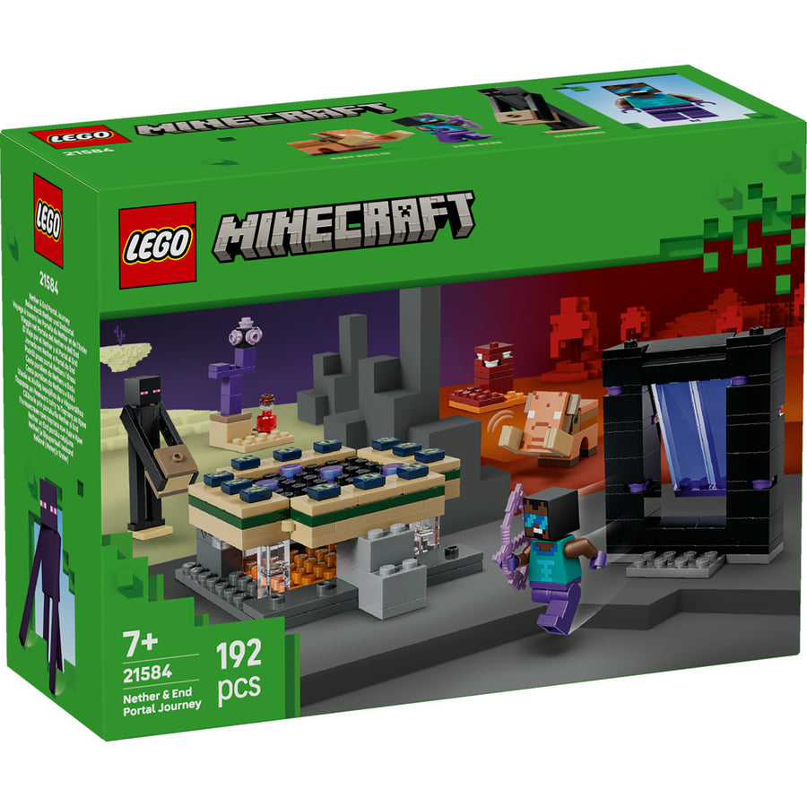 LEGO Minecraft 21584 — Călătorie prin portalurile Nether și End – imagine 2