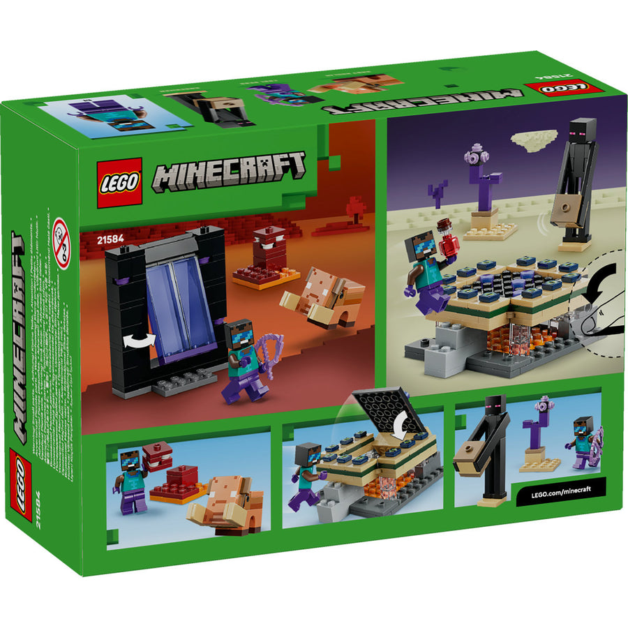 LEGO Minecraft 21584 — Călătorie prin portalurile Nether și End – imagine 3