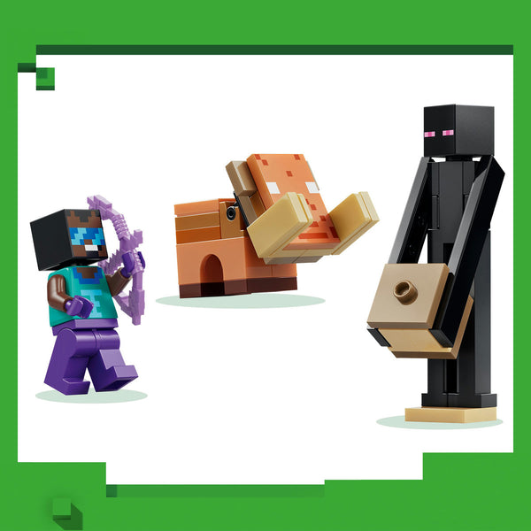 LEGO Minecraft 21584 — Călătorie prin portalurile Nether și End – imagine 5