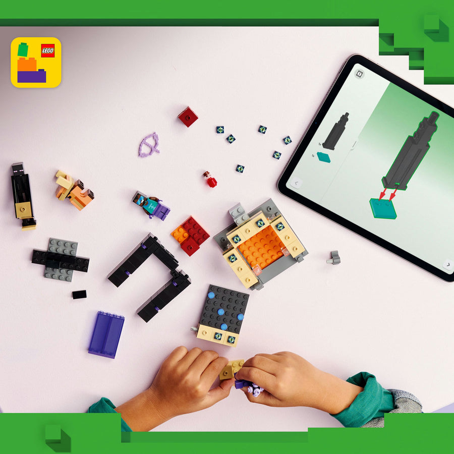 LEGO Minecraft 21584 — Călătorie prin portalurile Nether și End – imagine 6