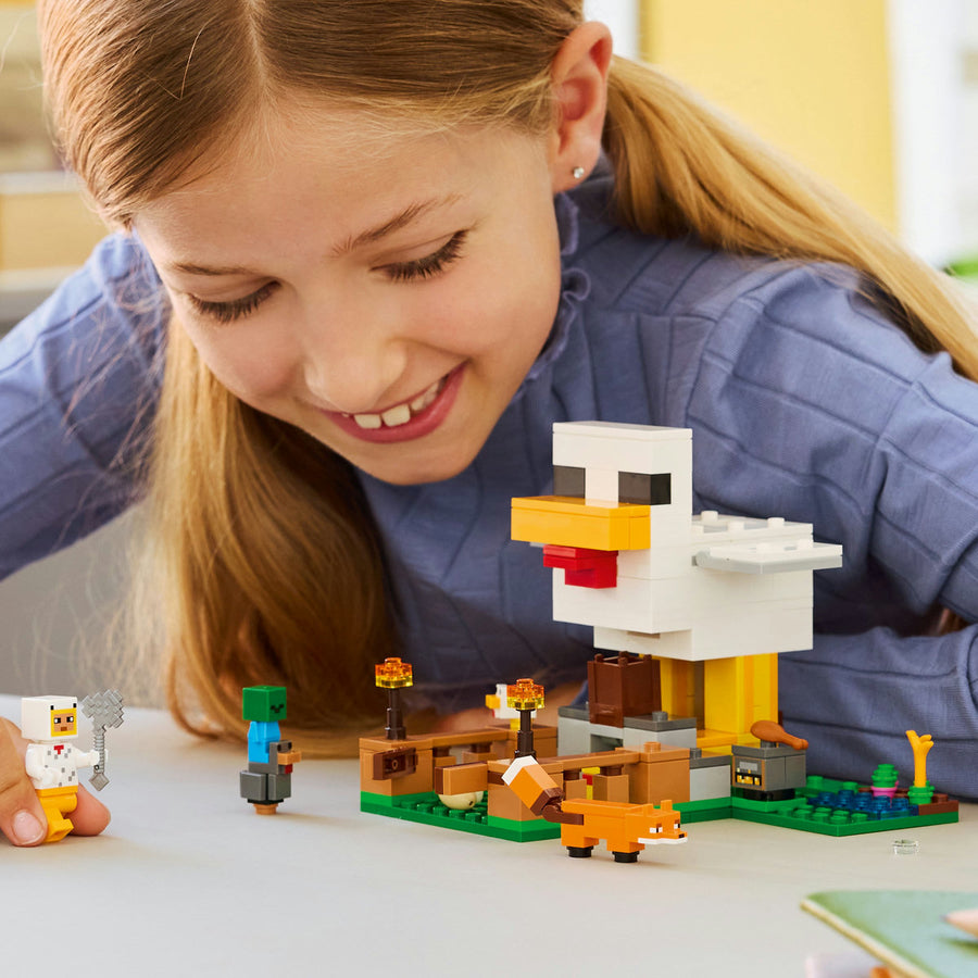 LEGO Minecraft 21585 — Fermă de pui – imagine 4
