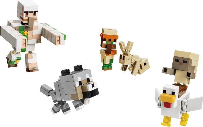 LEGO Minecraft 21592 — Atac în deșert cu un jocheu de găini
