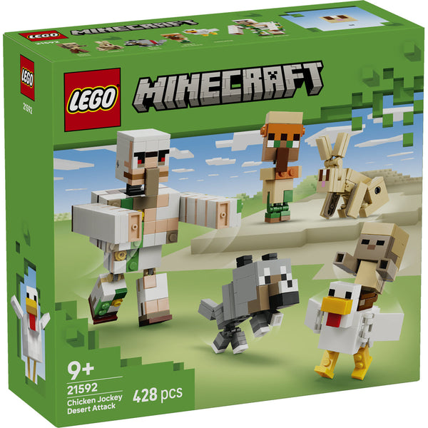LEGO Minecraft 21592 — Atac în deșert cu un jocheu de găini – imagine 2