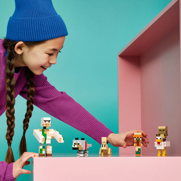 LEGO Minecraft 21592 — Atac în deșert cu un jocheu de găini – imagine 4