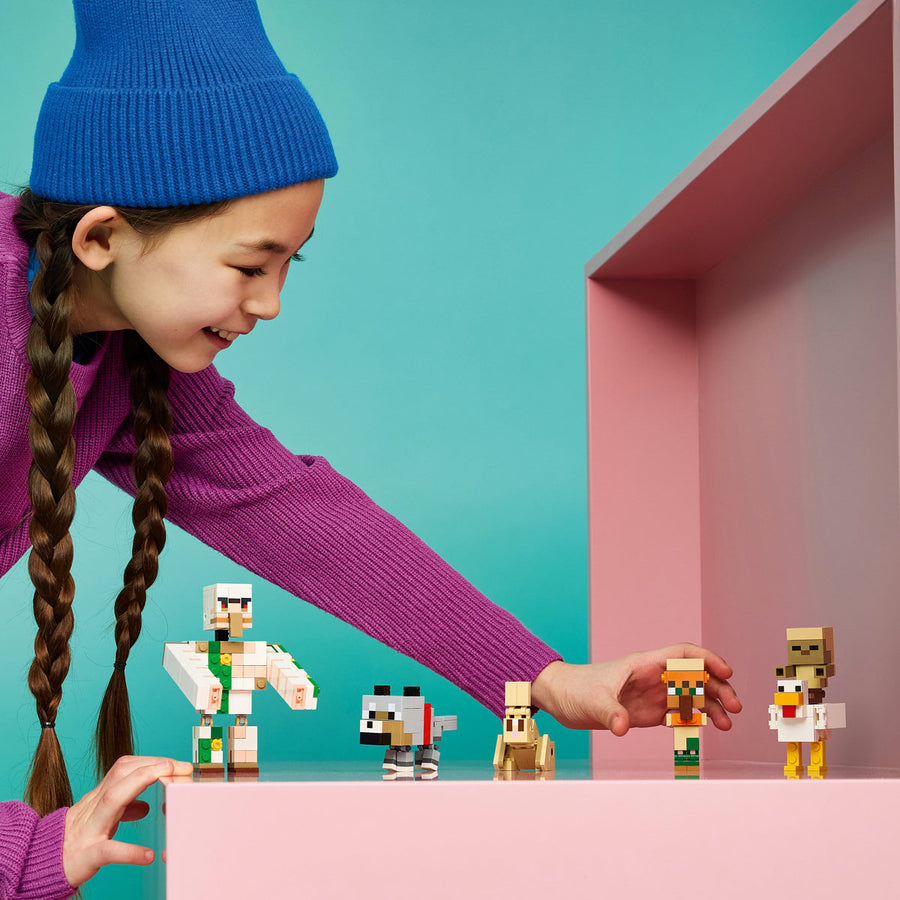 LEGO Minecraft 21592 — Atac în deșert cu un jocheu de găini – imagine 4