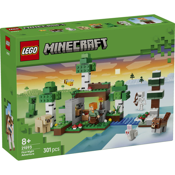 LEGO Minecraft 21593 — Prima aventură pe timp de noapte – imagine 2