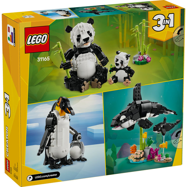 LEGO Creator 31165 — Animale salbatice: Familia de ursi panda – imagine 3