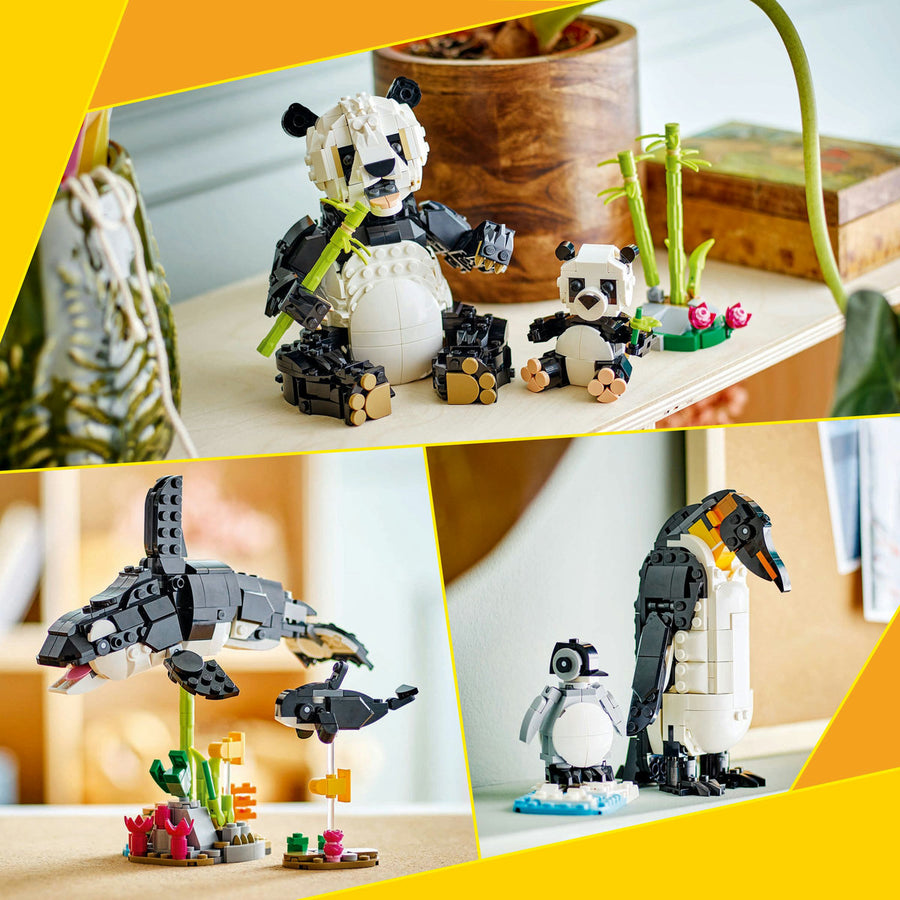LEGO Creator 31165 — Animale salbatice: Familia de ursi panda – imagine 4