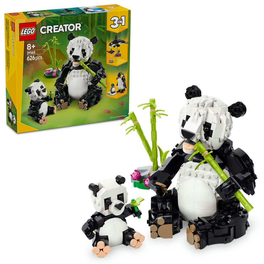 LEGO Creator 31165 — Animale salbatice: Familia de ursi panda – imagine 1
