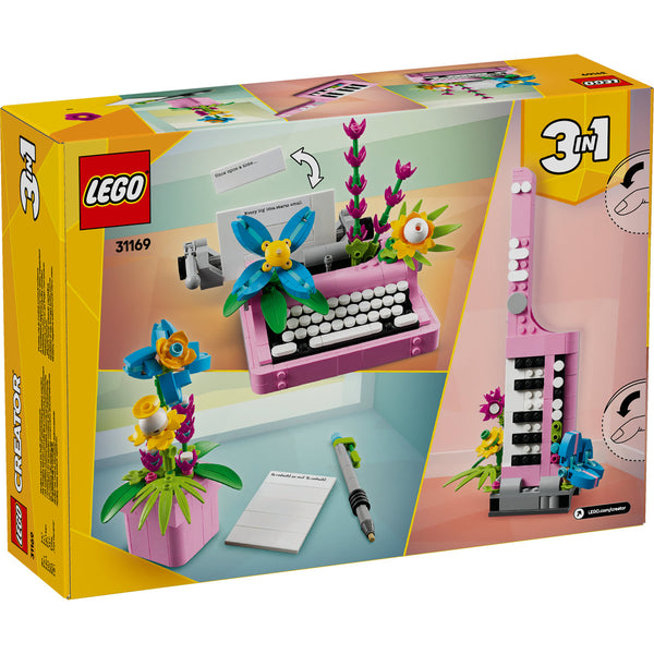 LEGO Creator 31169 — Masina de scris cu flori – imagine 3