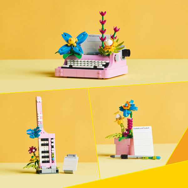 LEGO Creator 31169 — Masina de scris cu flori – imagine 4