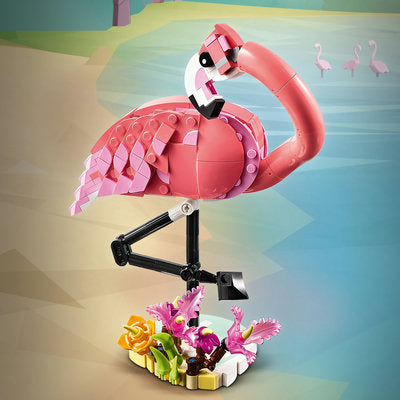 LEGO Creator 31170 — Animale salbatice: Flamingo roz – imagine 9
