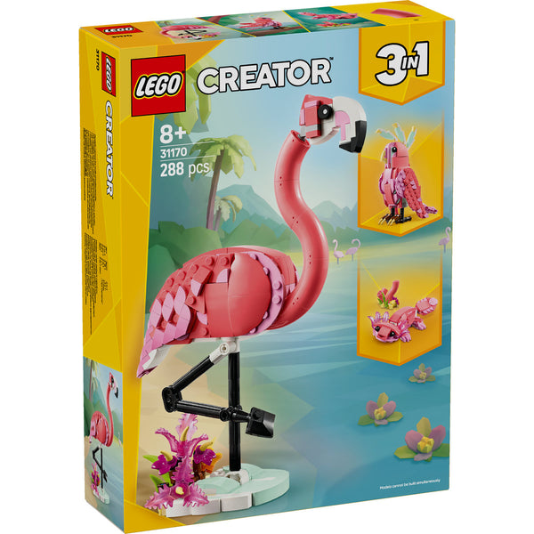 LEGO Creator 31170 — Animale salbatice: Flamingo roz – imagine 2
