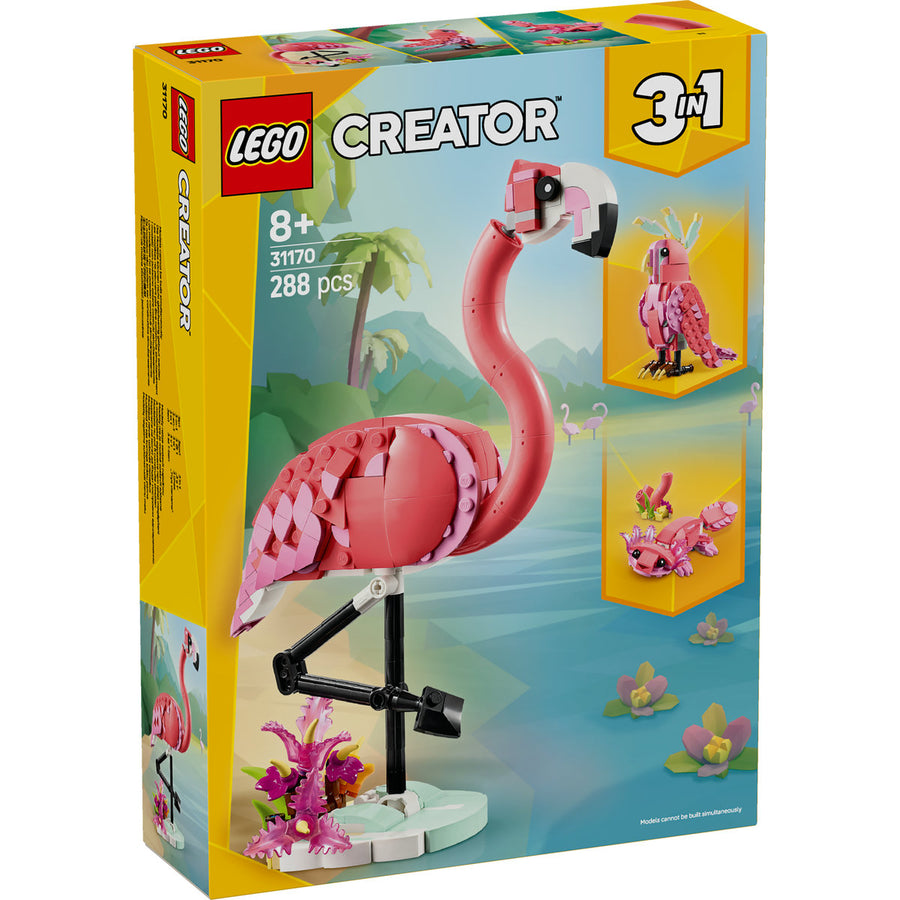 LEGO Creator 31170 — Animale salbatice: Flamingo roz – imagine 2