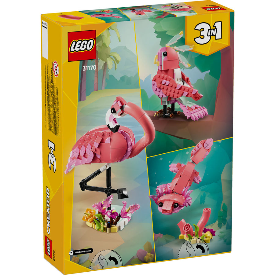 LEGO Creator 31170 — Animale salbatice: Flamingo roz – imagine 3
