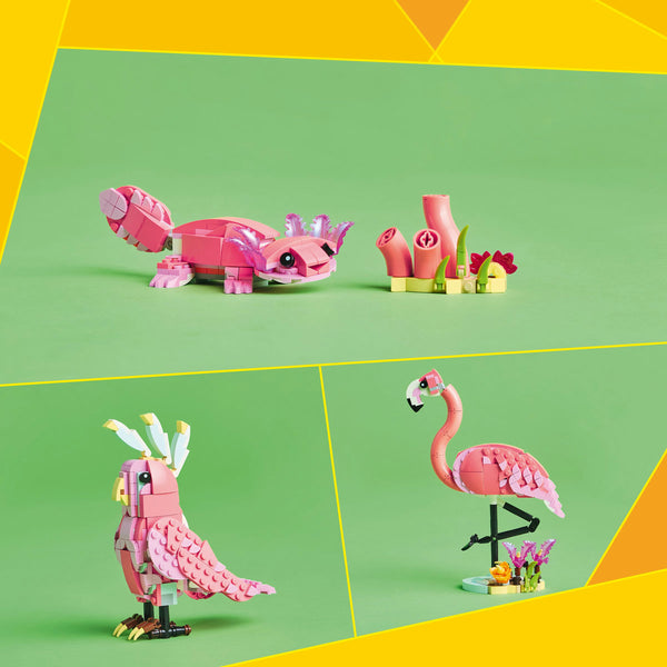 LEGO Creator 31170 — Animale salbatice: Flamingo roz – imagine 5