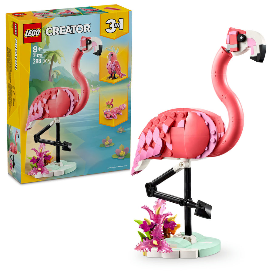 LEGO Creator 31170 — Animale salbatice: Flamingo roz – imagine 1