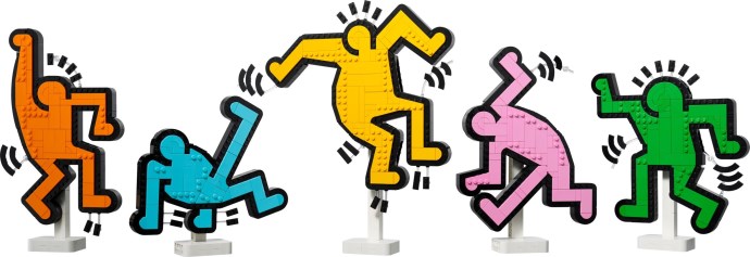 LEGO Art 31216 — Keith Haring – Figurine care danseaza