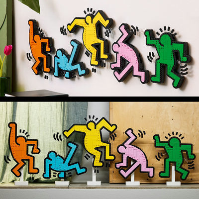 LEGO Art 31216 — Keith Haring – Figurine care danseaza – imagine 9