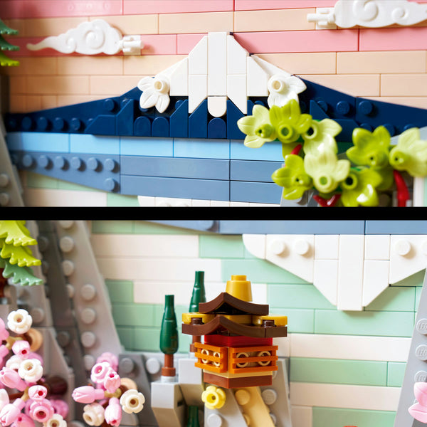 LEGO Art 31218 — Peisaj cu flori de cireș japonez – imagine 7