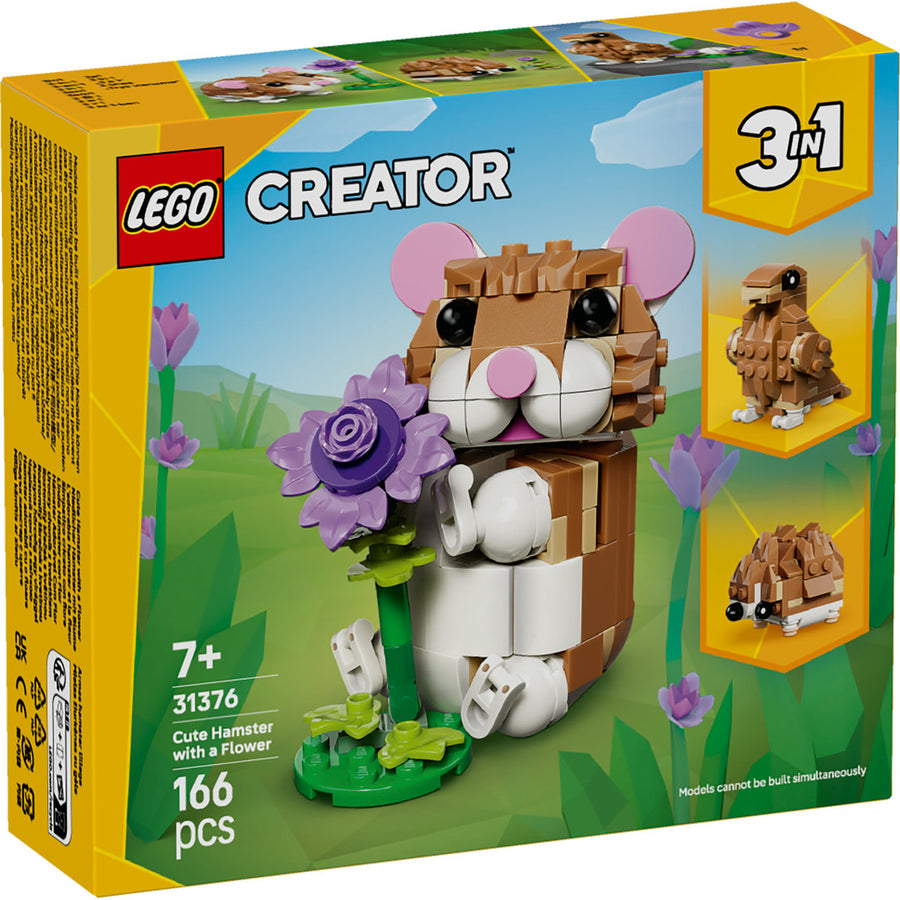 LEGO Creator 31376 — Hamster adorabil cu o floare – imagine 2