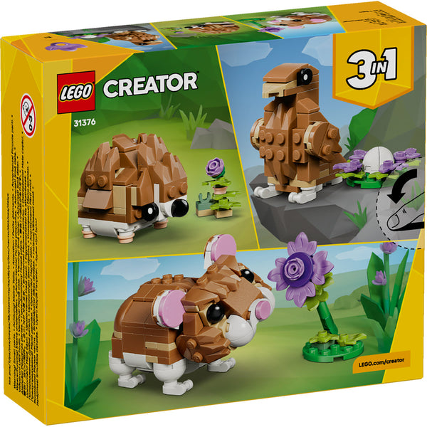 LEGO Creator 31376 — Hamster adorabil cu o floare – imagine 3