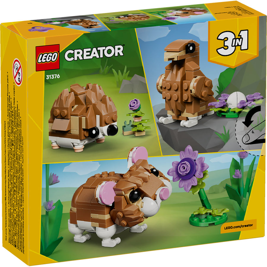 LEGO Creator 31376 — Hamster adorabil cu o floare – imagine 3