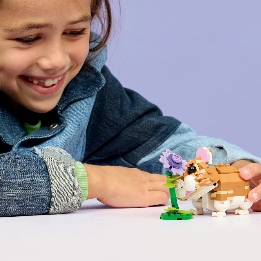 LEGO Creator 31376 — Hamster adorabil cu o floare – imagine 4
