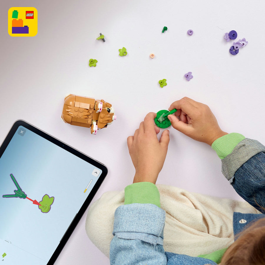 LEGO Creator 31376 — Hamster adorabil cu o floare – imagine 6