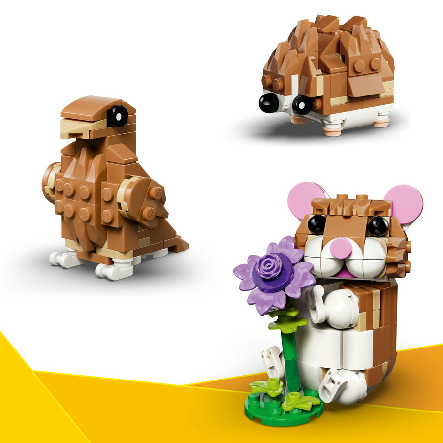 LEGO Creator 31376 — Hamster adorabil cu o floare – imagine 7