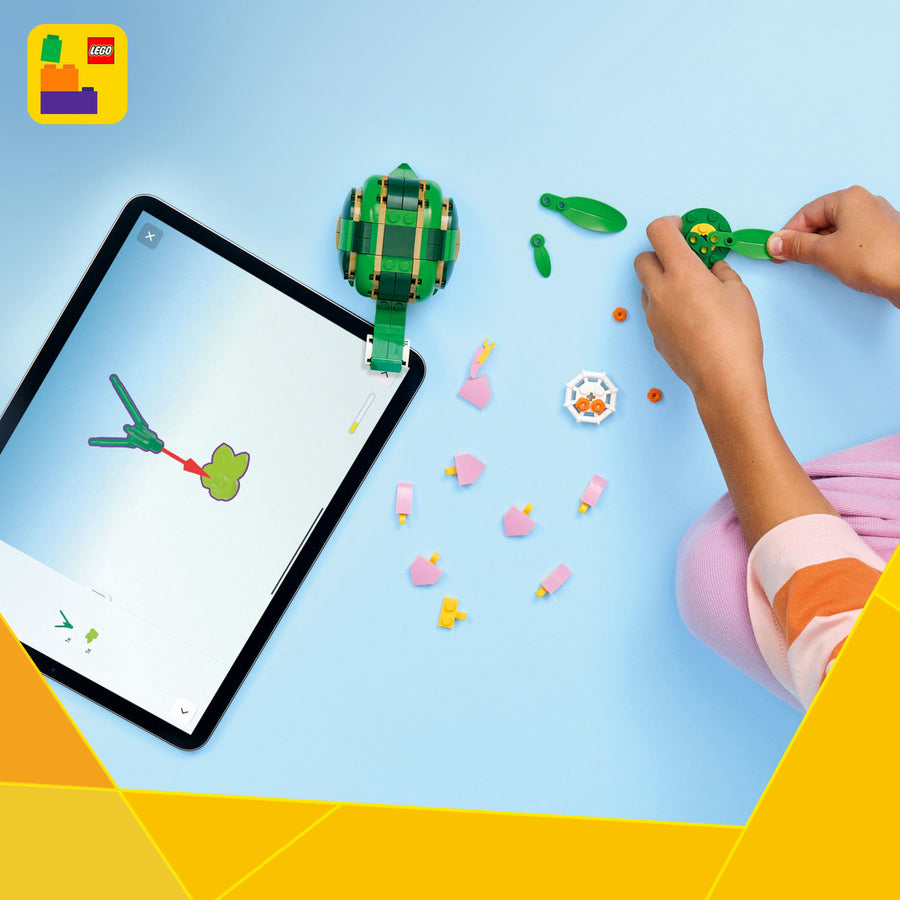 LEGO Creator 31377 — Broască-țestoasă cu o floare de nufăr – imagine 6
