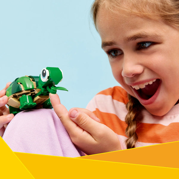 LEGO Creator 31377 — Broască-țestoasă cu o floare de nufăr – imagine 7