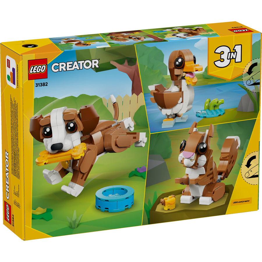 LEGO Creator 31382 — Animale adorabile: Cățeluș jucăuș – imagine 3