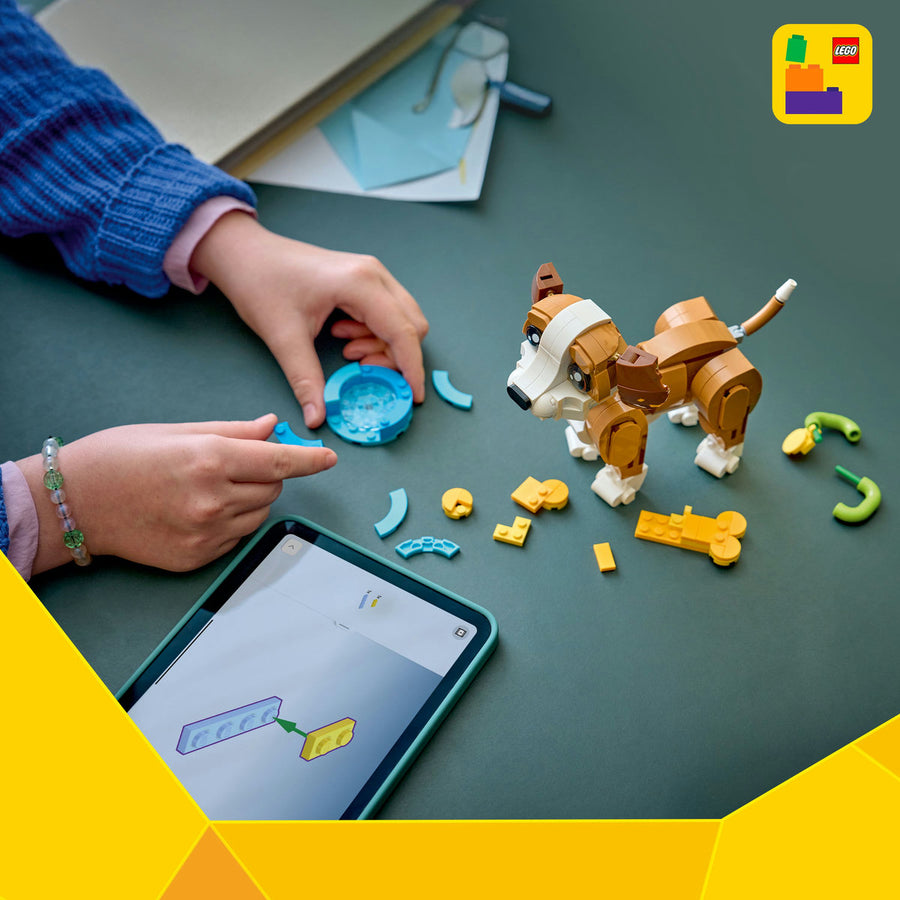 LEGO Creator 31382 — Animale adorabile: Cățeluș jucăuș – imagine 6