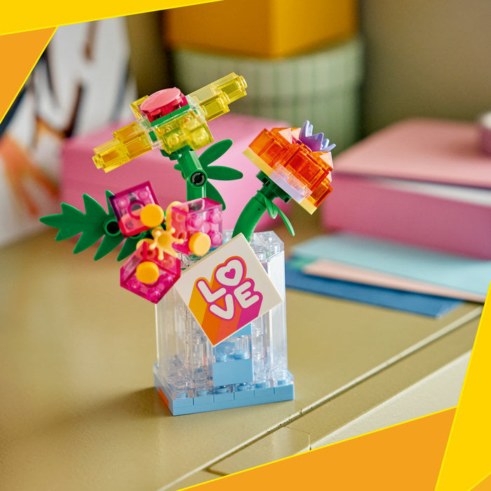 LEGO Creator 31383 — Sticlă de parfum cu flori decorativă – imagine 6