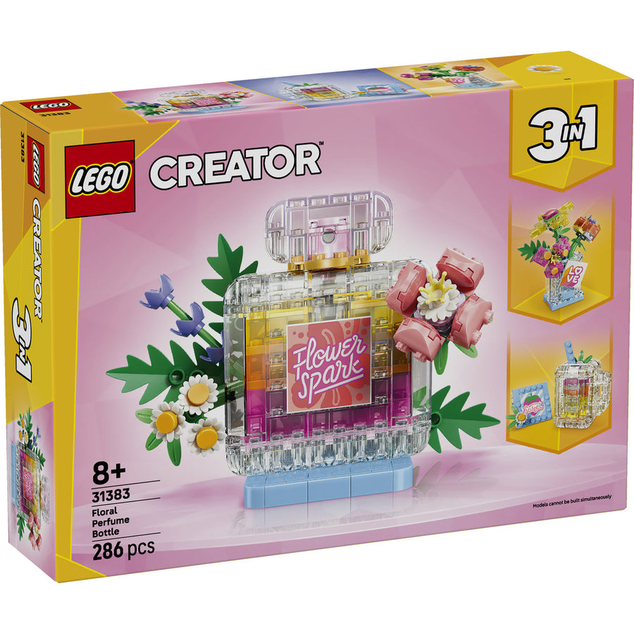 LEGO Creator 31383 — Sticlă de parfum cu flori decorativă – imagine 2
