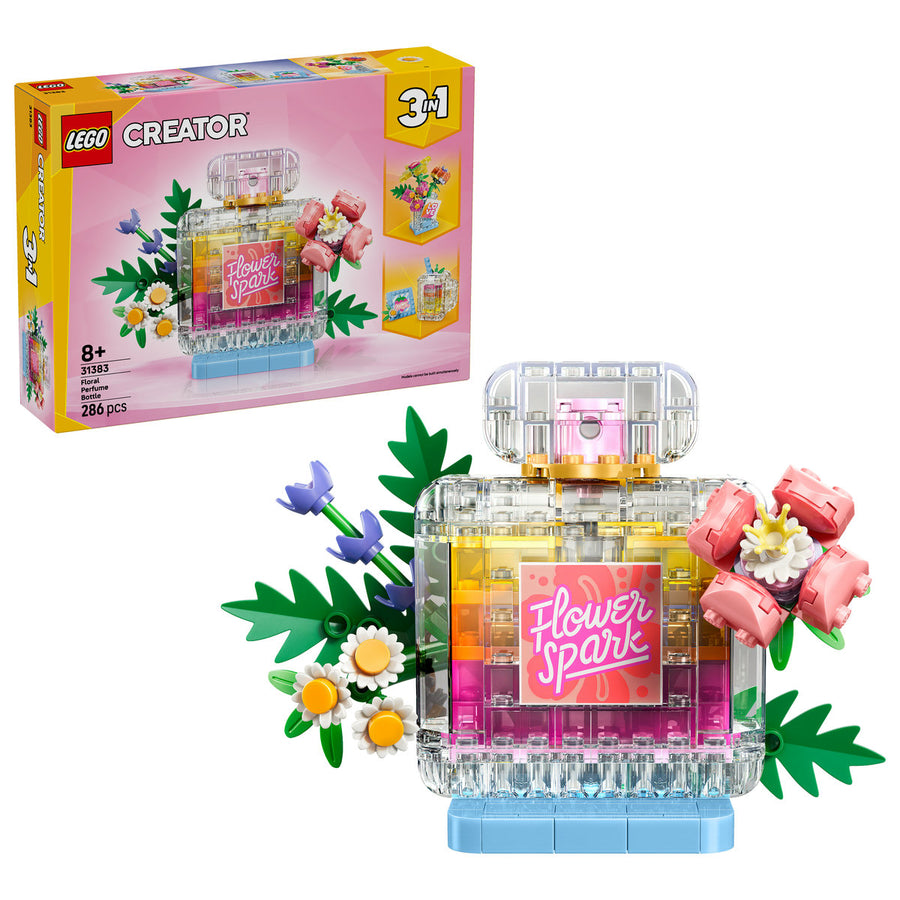 LEGO Creator 31383 — Sticlă de parfum cu flori decorativă – imagine 1