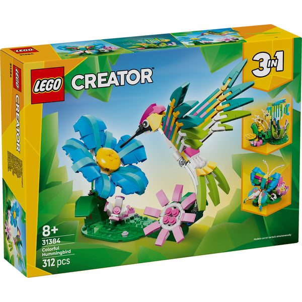 LEGO Creator 31384 — Animale sălbatice: Colibri colorat – imagine 2