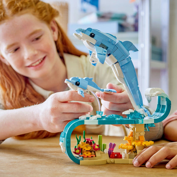 LEGO Creator 31385 — Animale marine: Delfini superbi – imagine 4
