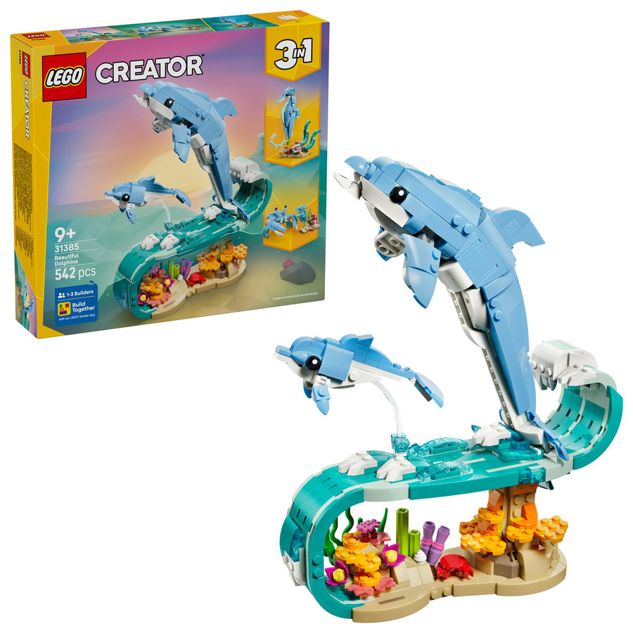 LEGO Creator 31385 — Animale marine: Delfini superbi – imagine 1