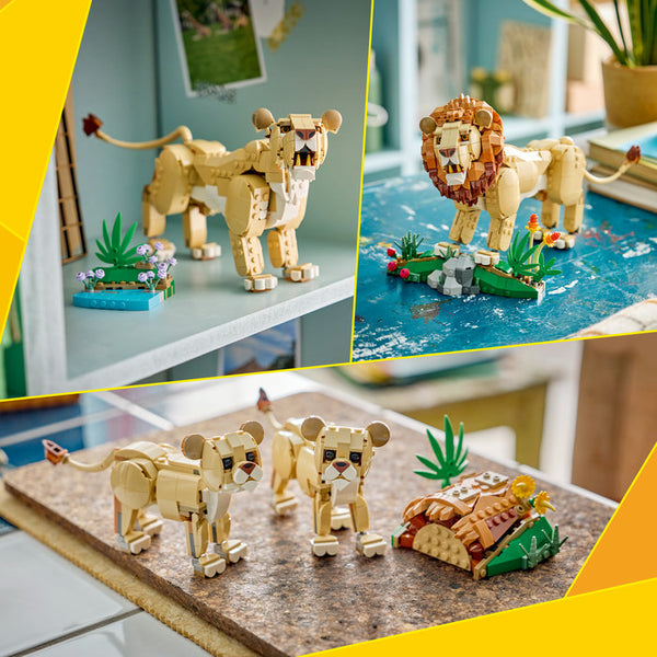 LEGO Creator 31386 — Animale sălbatice: Leu maiestuos – imagine 6